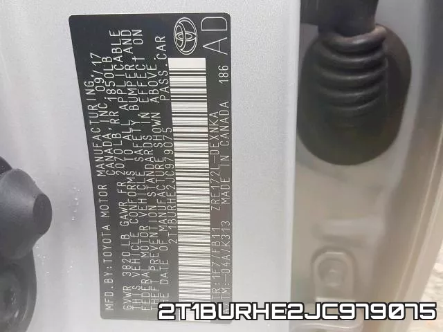 2T1BURHE2JC979075 фото 2