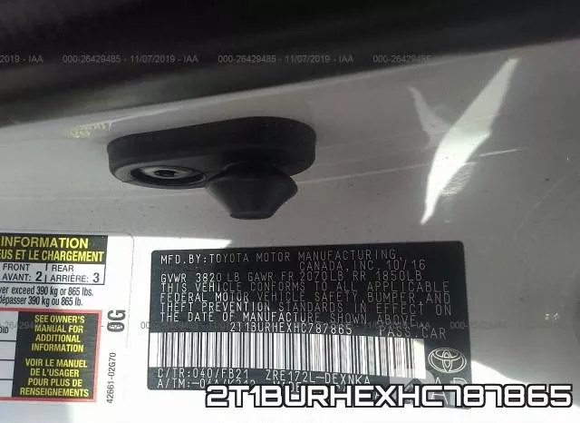 2T1BURHEXHC787865 фото 10