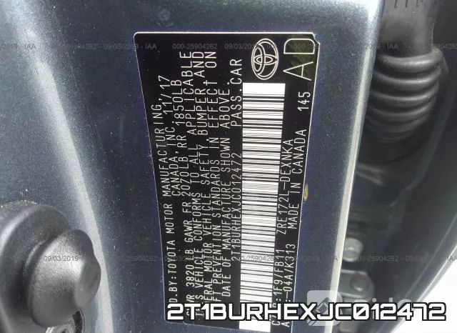 2T1BURHEXJC012472 фото 10