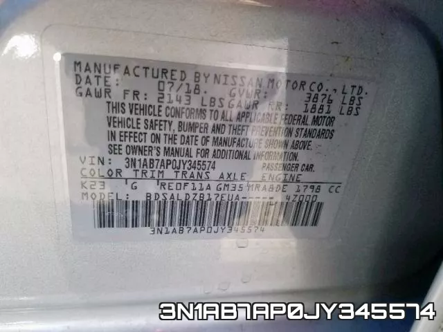 3N1AB7AP0JY345574 фото 2