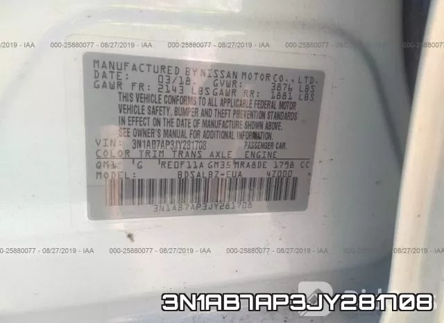 3N1AB7AP3JY281708 фото 10