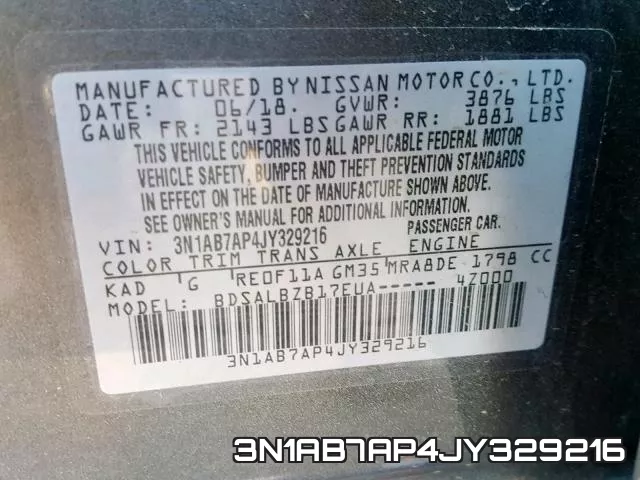 3N1AB7AP4JY329216 фото 2