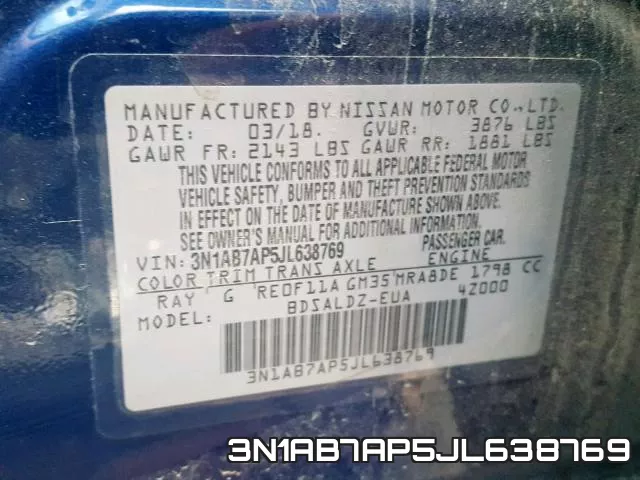 3N1AB7AP5JL638769 фото 2