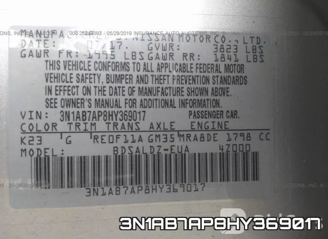 3N1AB7AP8HY369017 фото 9