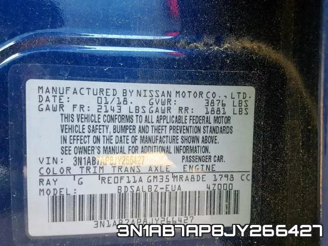 3N1AB7AP8JY266427 фото 2