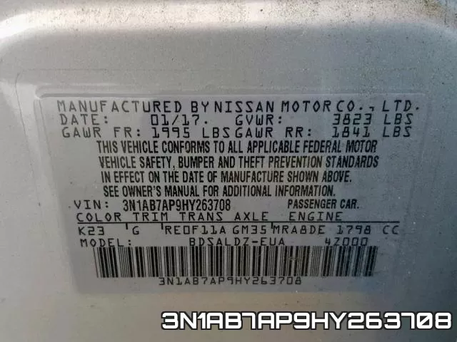 3N1AB7AP9HY263708 фото 2