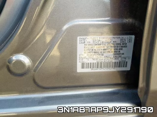 3N1AB7AP9JY291790 фото 2