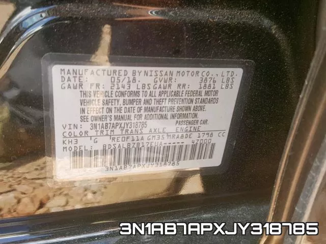 3N1AB7APXJY318785 фото 2