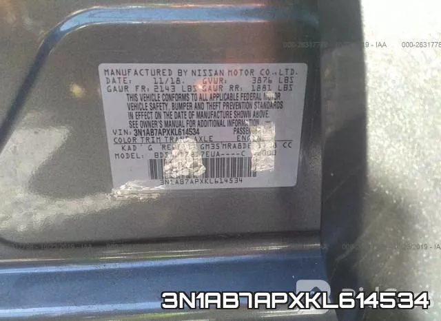 3N1AB7APXKL614534 фото 10