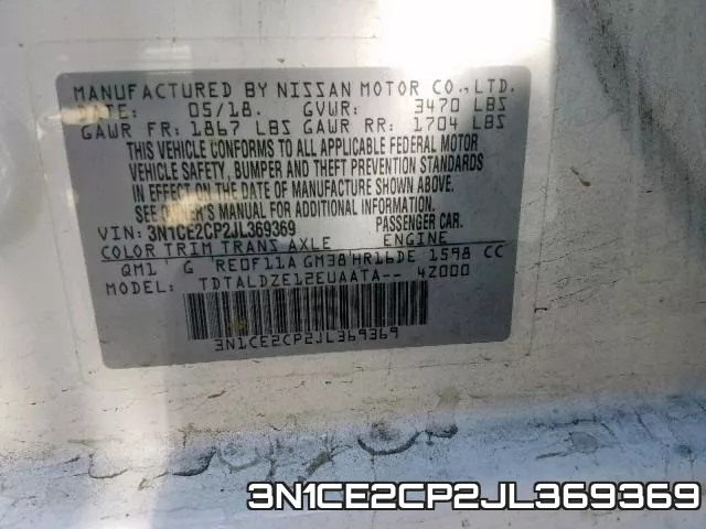 3N1CE2CP2JL369369 фото 2