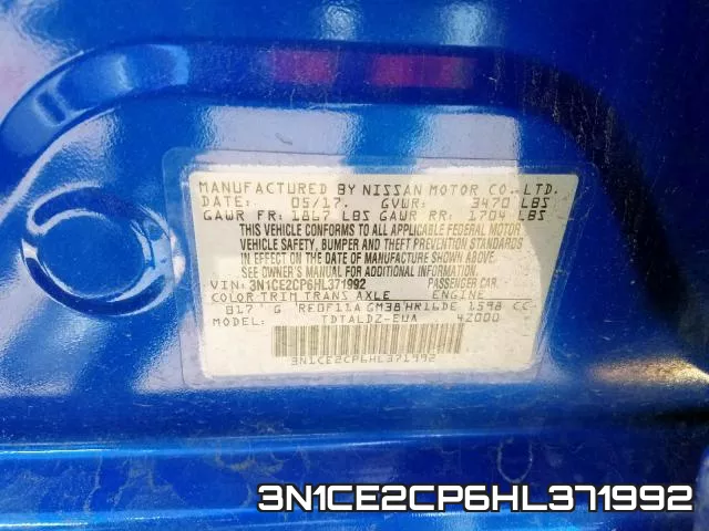 3N1CE2CP6HL371992 фото 2