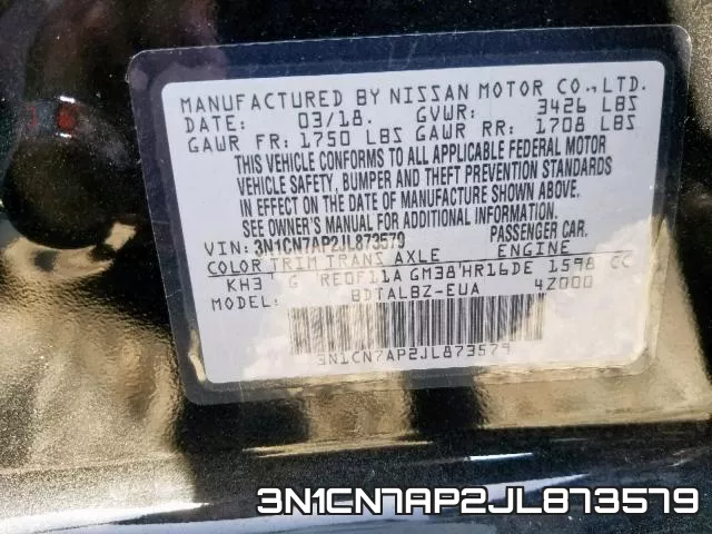 3N1CN7AP2JL873579 фото 2