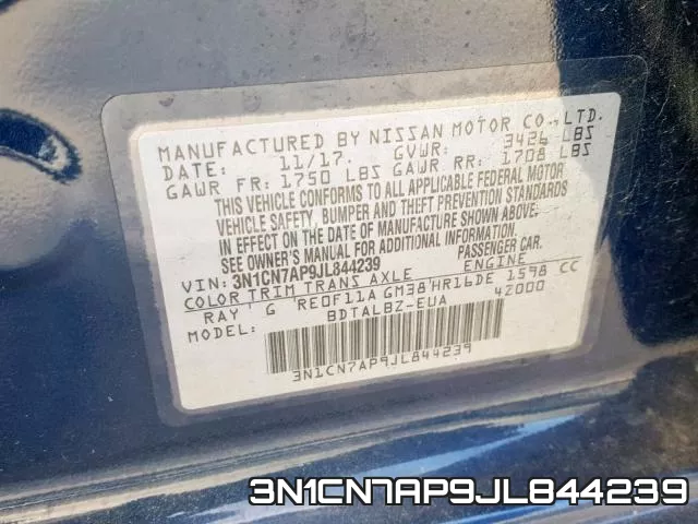 3N1CN7AP9JL844239 фото 2