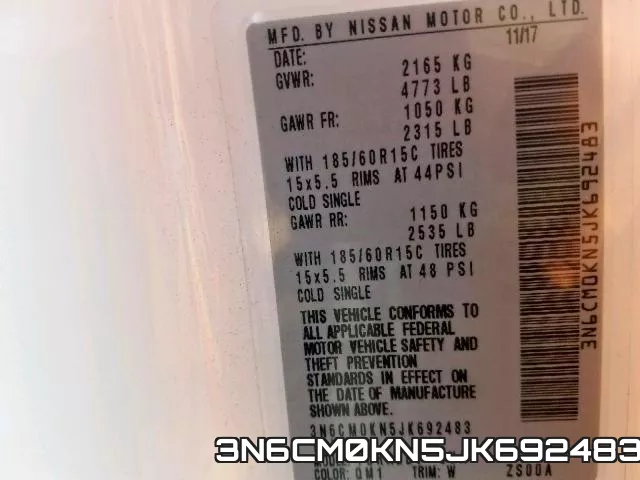 3N6CM0KN5JK692483 фото 2