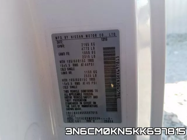 3N6CM0KN5KK697815 фото 2
