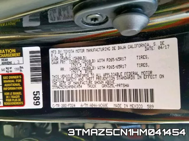 3TMAZ5CN1HM041454 фото 2