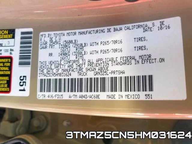 3TMAZ5CN5HM031624 фото 2