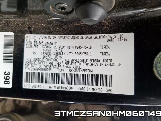3TMCZ5AN0HM060749 фото 2