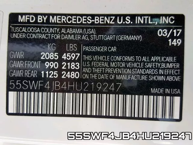 55SWF4JB4HU219247 фото 2