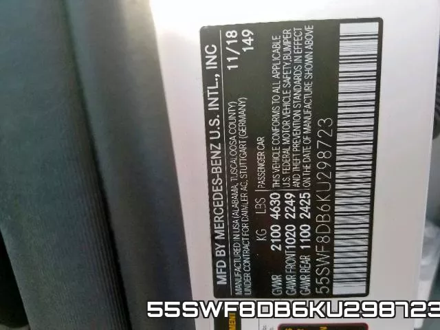 55SWF8DB6KU298723 фото 2