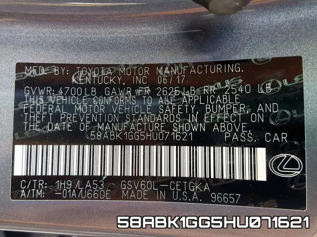 58ABK1GG5HU071621 фото 2