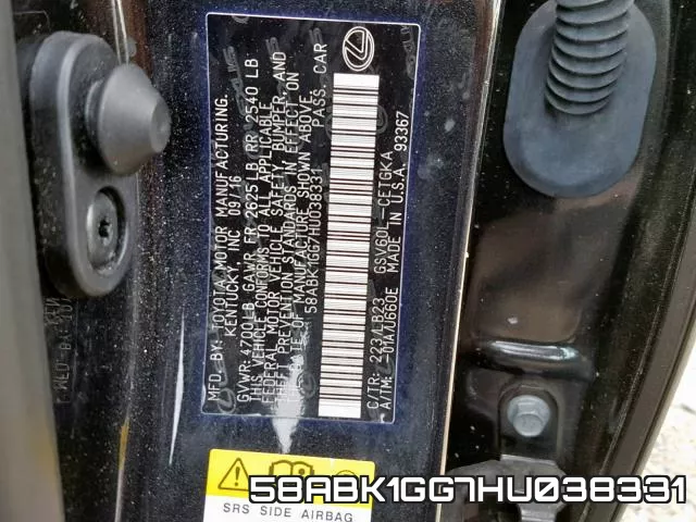 58ABK1GG7HU038331 фото 2