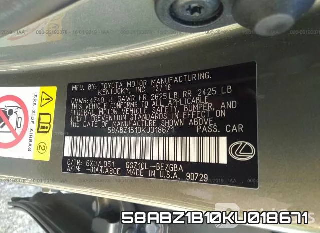 58ABZ1B10KU018671 фото 10