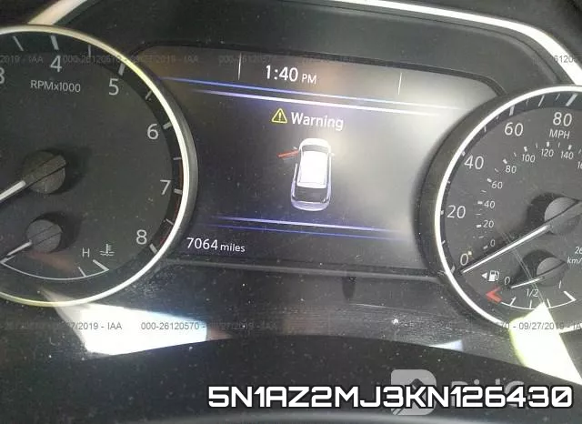5N1AZ2MJ3KN126430 фото 8