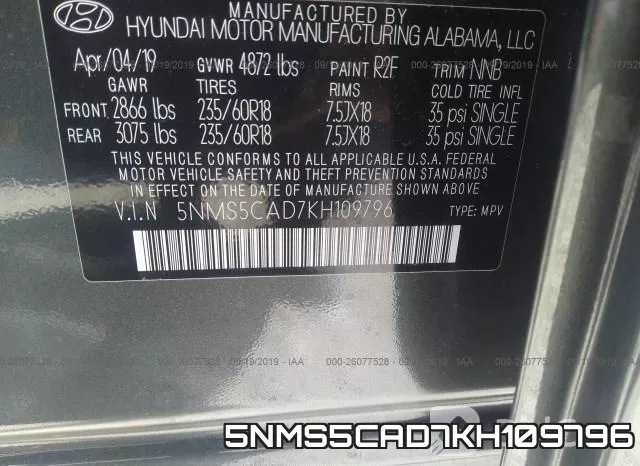 5NMS5CAD7KH109796 фото 10