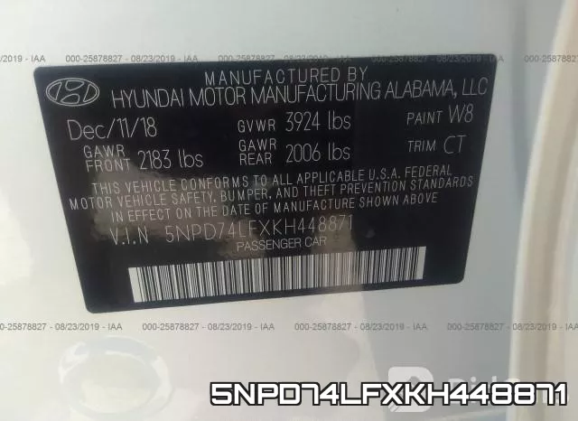 5NPD74LFXKH448871 фото 10