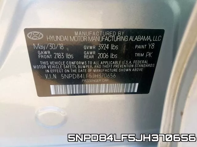 5NPD84LF5JH370656 фото 2