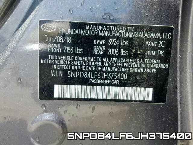5NPD84LF6JH375400 фото 2