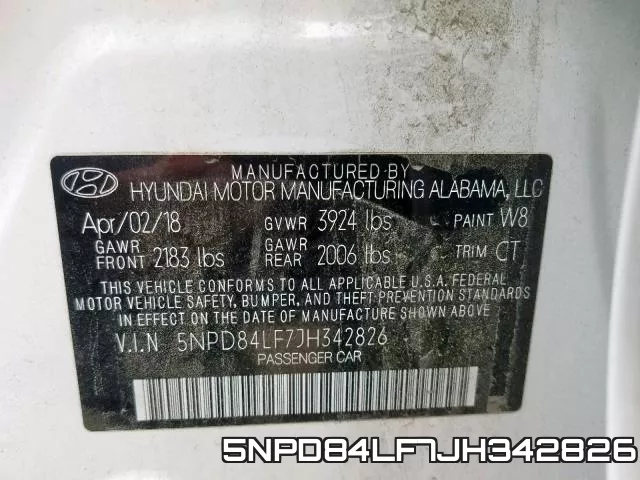 5NPD84LF7JH342826 фото 2