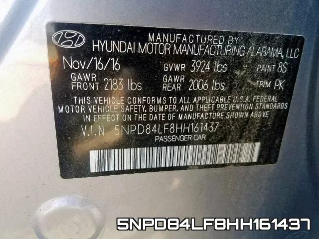 5NPD84LF8HH161437 фото 2