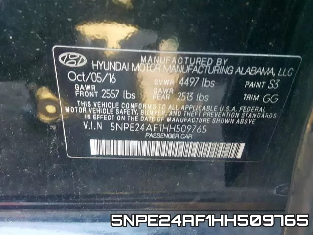 5NPE24AF1HH509765 фото 2