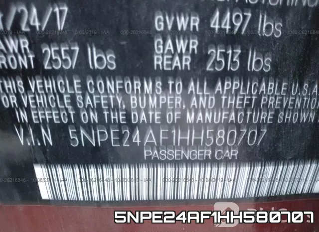 5NPE24AF1HH580707 фото 10