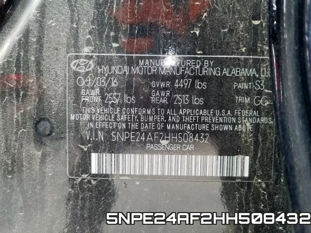 5NPE24AF2HH508432 фото 2