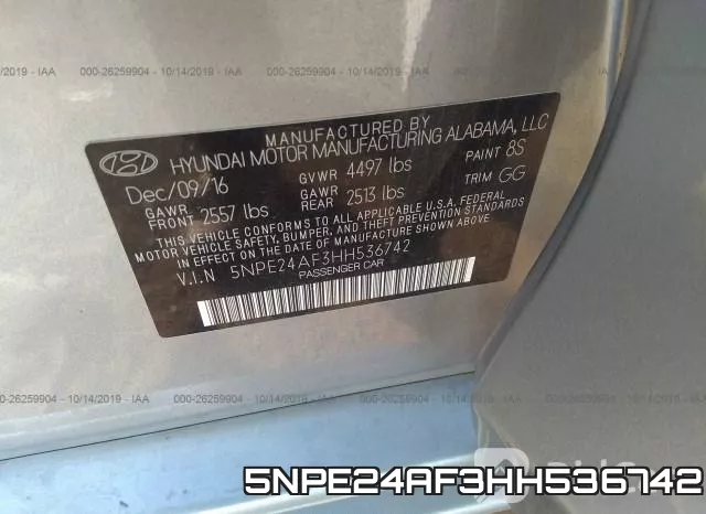5NPE24AF3HH536742 фото 10