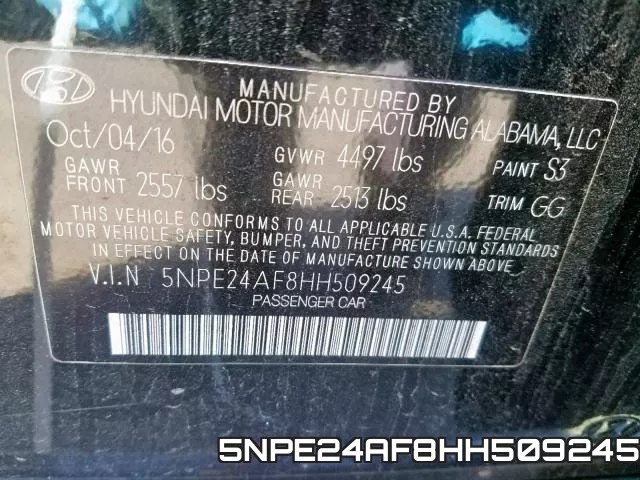 5NPE24AF8HH509245 фото 2