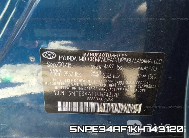 5NPE34AF1KH743120 фото 10