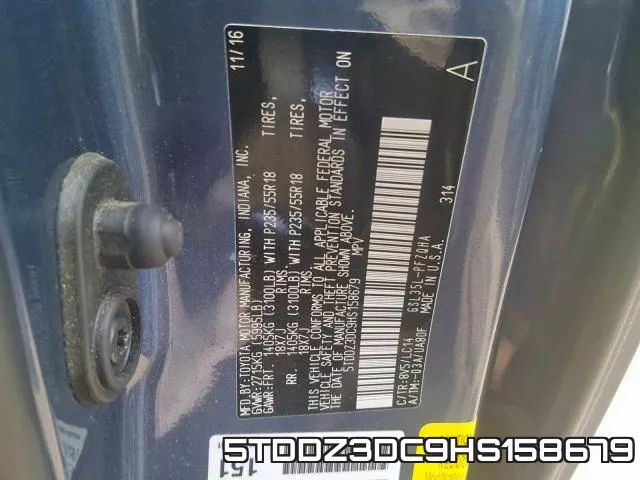 5TDDZ3DC9HS158679 фото 2