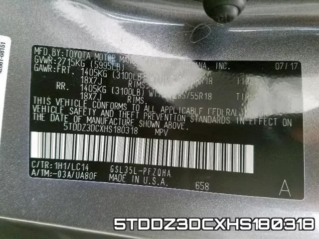 5TDDZ3DCXHS180318 фото 2
