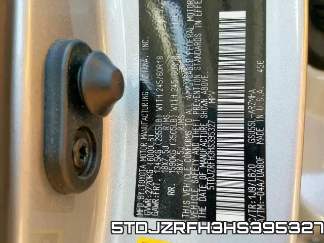 5TDJZRFH3HS395327 фото 2