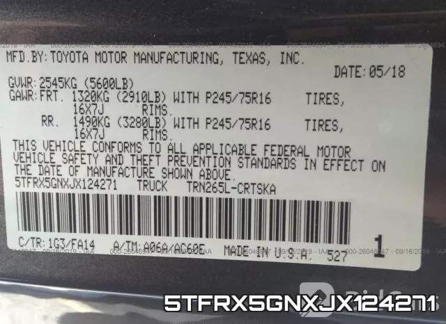 5TFRX5GNXJX124271 фото 10