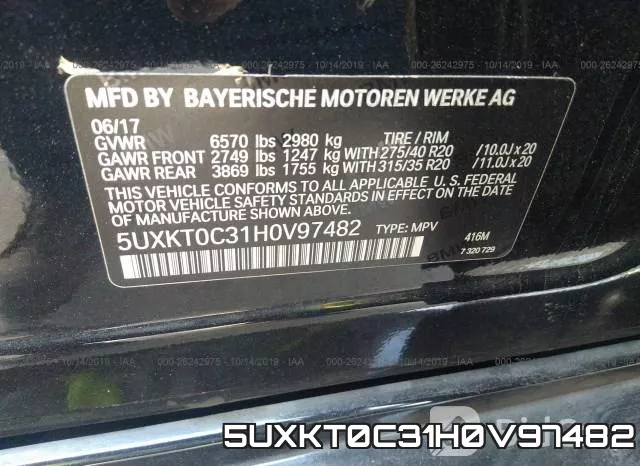 5UXKT0C31H0V97482 фото 10