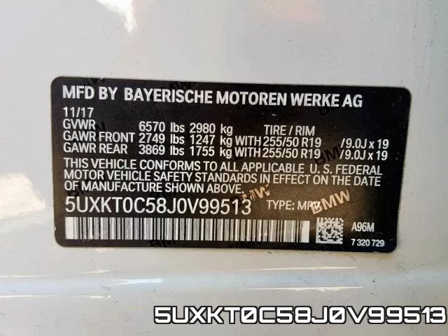 5UXKT0C58J0V99513 фото 2