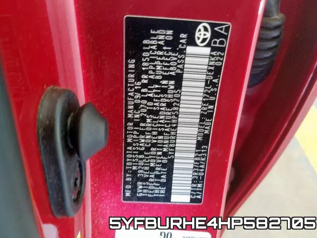 5YFBURHE4HP582705 фото 2