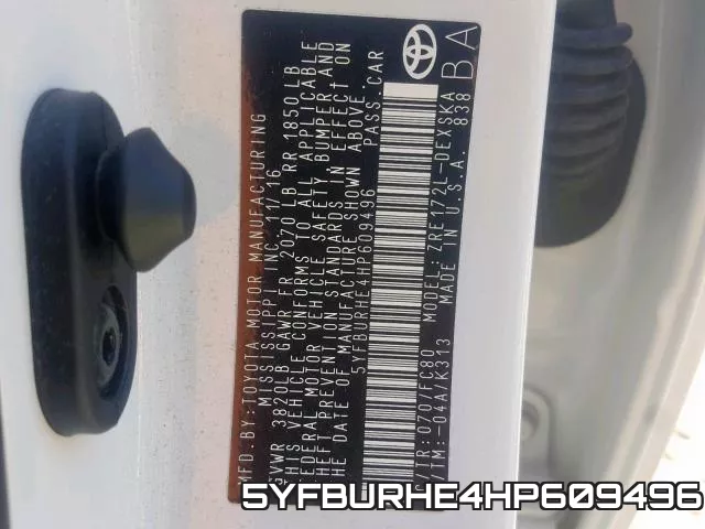 5YFBURHE4HP609496 фото 2