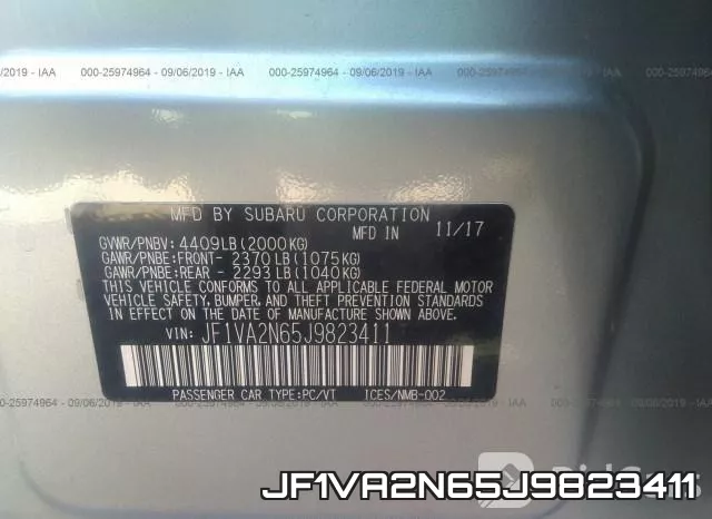 JF1VA2N65J9823411 фото 10
