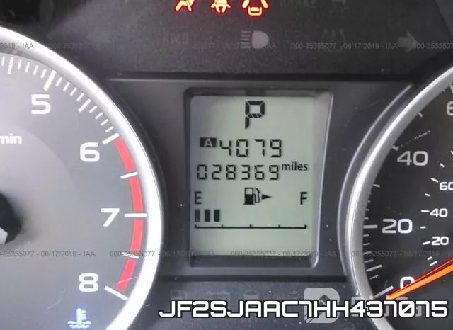 JF2SJAAC7HH437075 фото 8